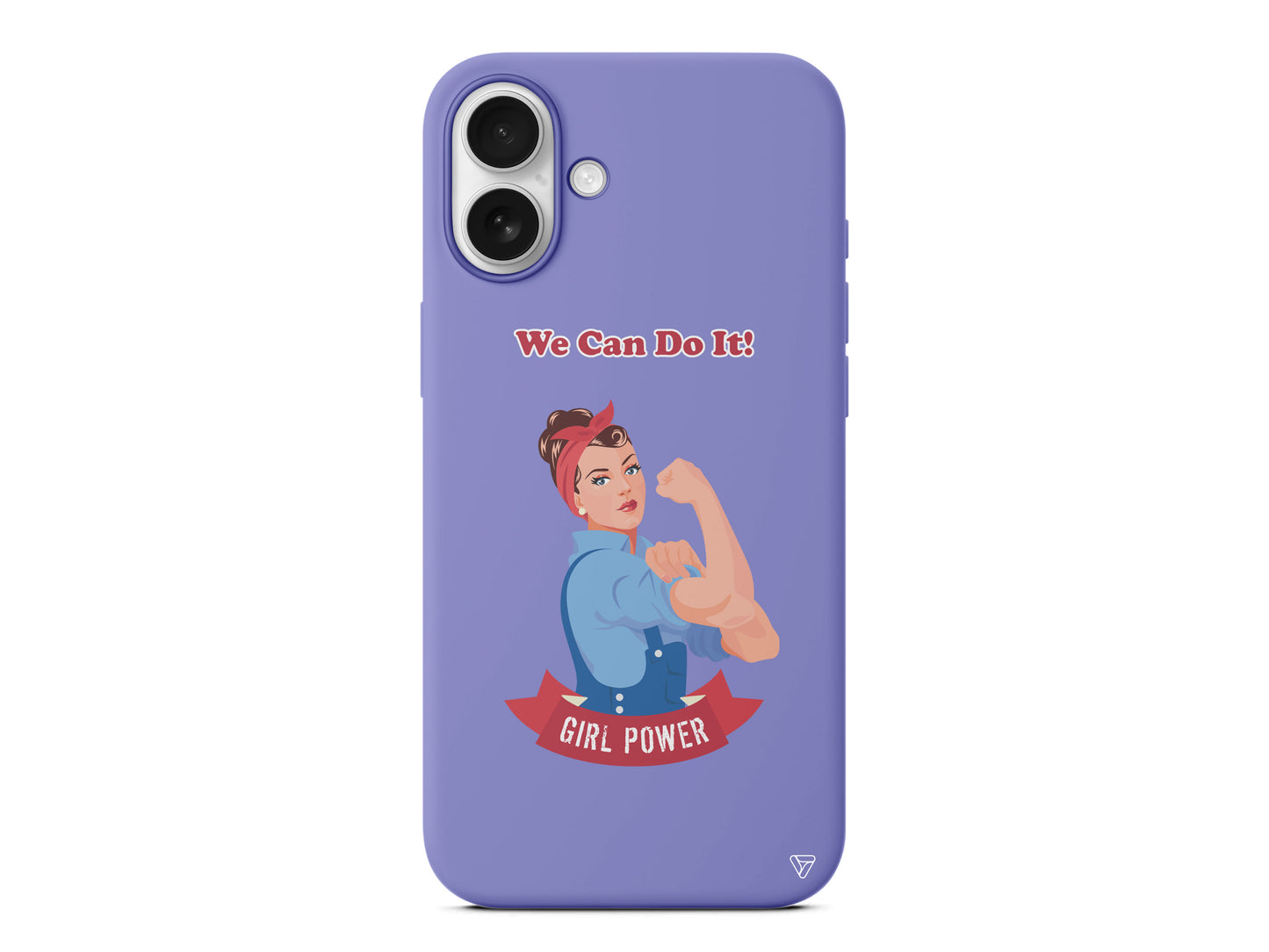 We Can Do It! Lansman Model İçi Kadife Silikon Telefon Kılıfı – Plus Serisine Özel