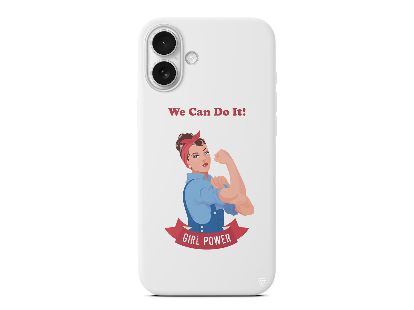 We Can Do It! Lansman Model İçi Kadife Silikon Telefon Kılıfı – Plus Serisine Özel