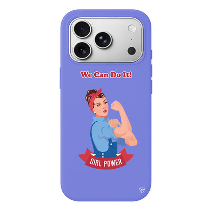 We Can Do It! Lansman Model İçi Kadife Silikon Telefon Kılıfı