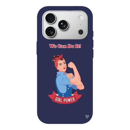 We Can Do It! Lansman Model İçi Kadife Silikon Telefon Kılıfı