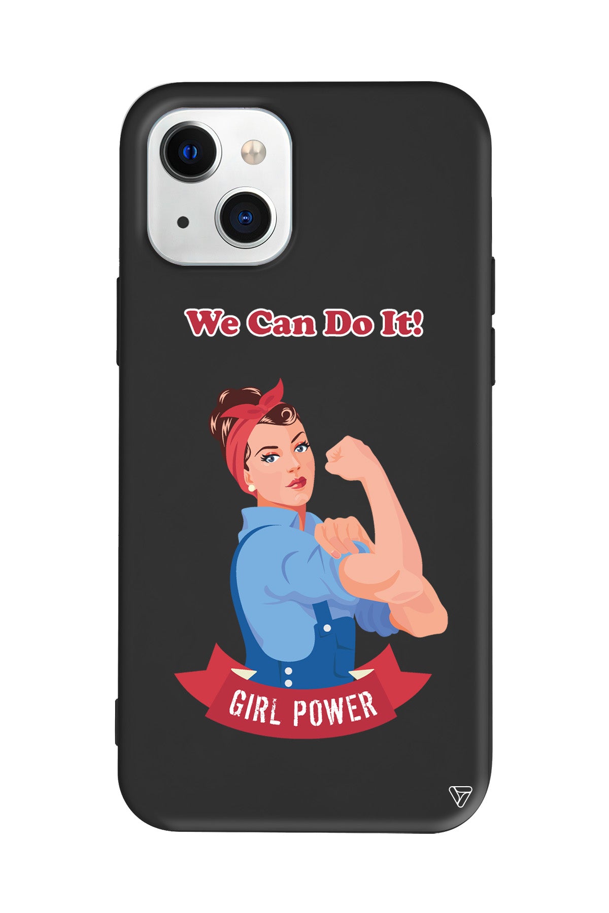 We Can Do It! Lansman Model İçi Kadife Silikon Telefon Kılıfı – Plus Serisine Özel