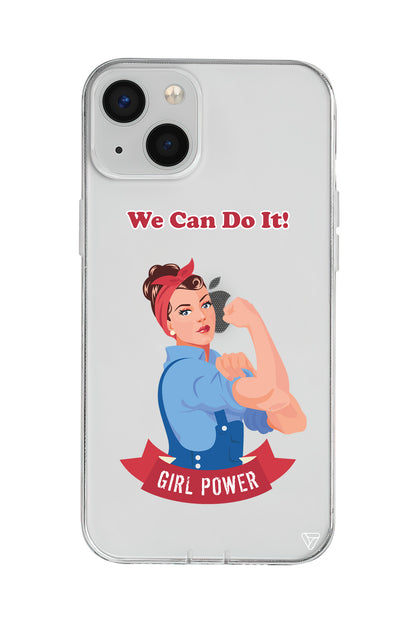 We Can Do It! Lansman Model İçi Kadife Silikon Telefon Kılıfı