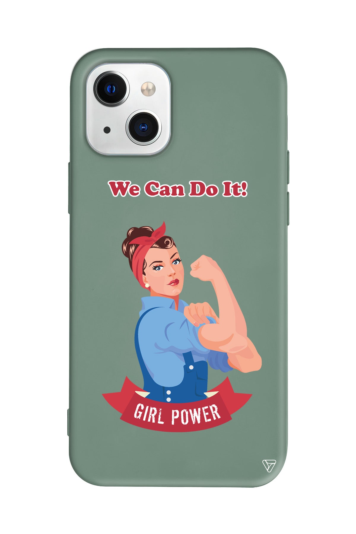 We Can Do It! Lansman Model İçi Kadife Silikon Telefon Kılıfı – Plus Serisine Özel