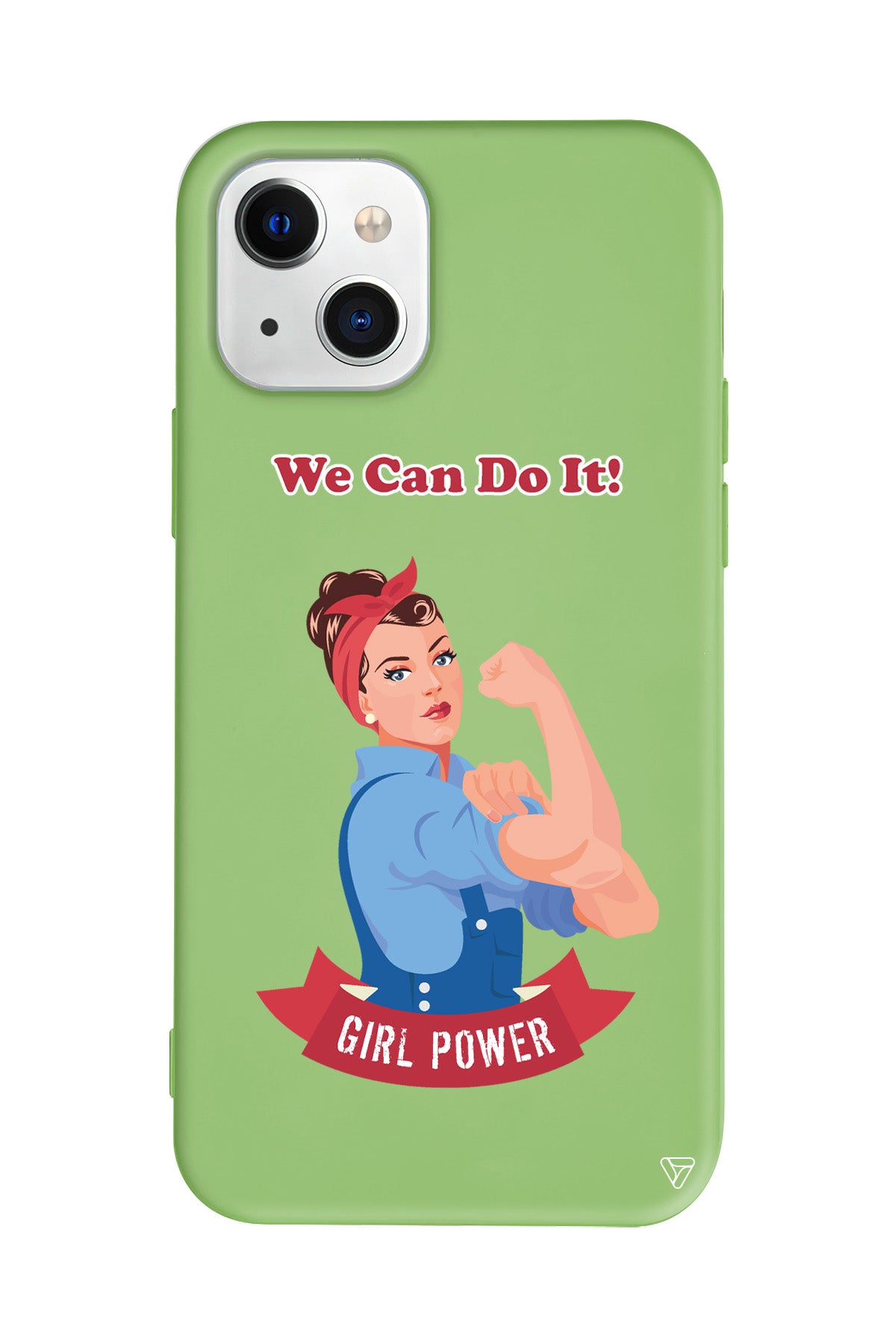 We Can Do It! Lansman Model İçi Kadife Silikon Telefon Kılıfı – Plus Serisine Özel