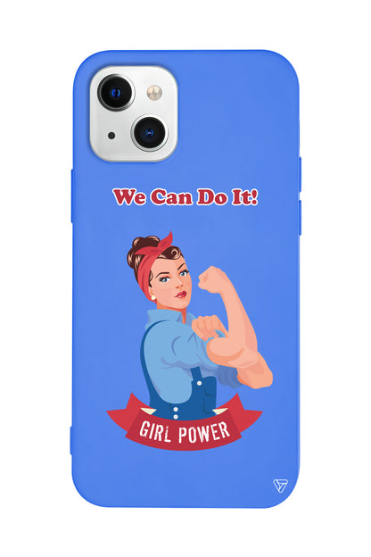 We Can Do It! Lansman Model İçi Kadife Silikon Telefon Kılıfı – Plus Serisine Özel