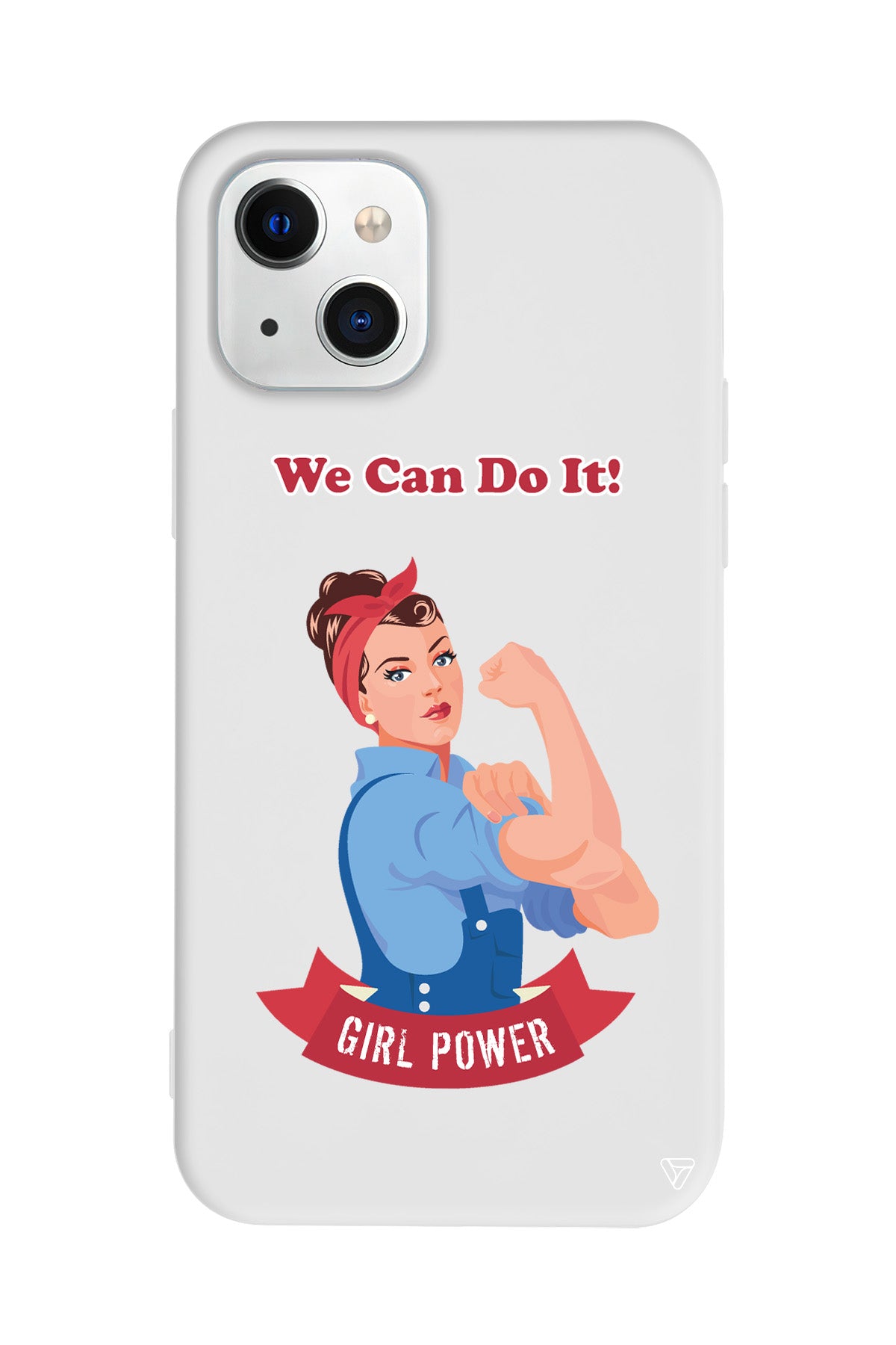 We Can Do It! Lansman Model İçi Kadife Silikon Telefon Kılıfı – Plus Serisine Özel