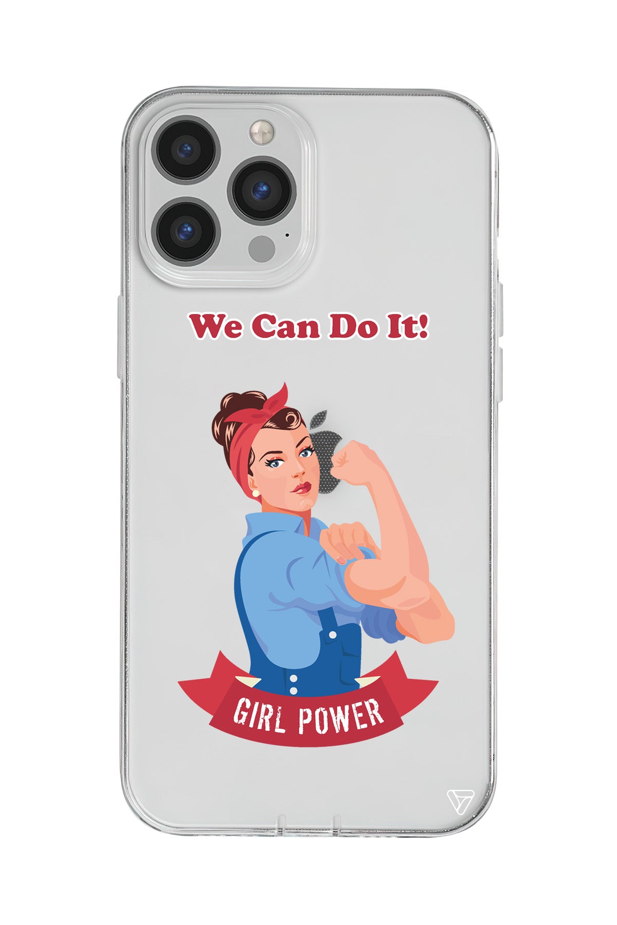 We Can Do It! Lansman Model İçi Kadife Silikon Telefon Kılıfı