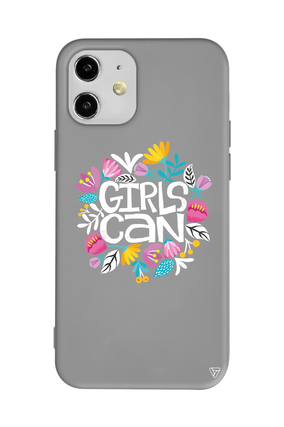 Girls Can Lansman Model İçi Kadife Silikon Telefon Kılıfı