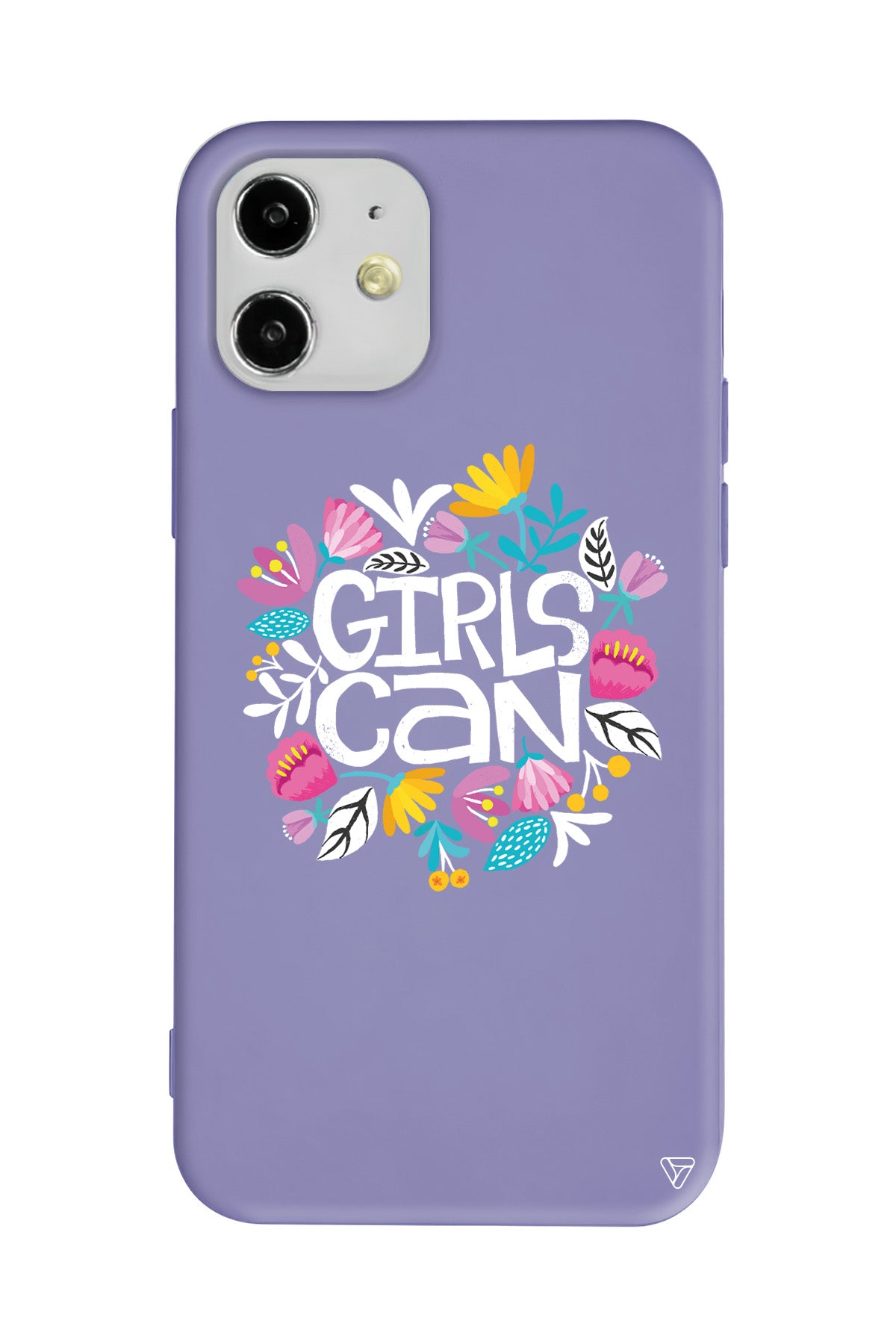 Girls Can Lansman Model İçi Kadife Silikon Telefon Kılıfı