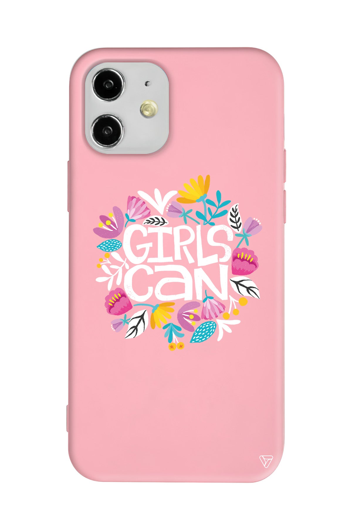Girls Can Lansman Model İçi Kadife Silikon Telefon Kılıfı