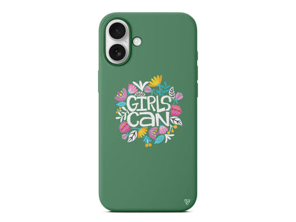 Girls Can Lansman Model İçi Kadife Silikon Telefon Kılıfı – Plus Serisine Özel