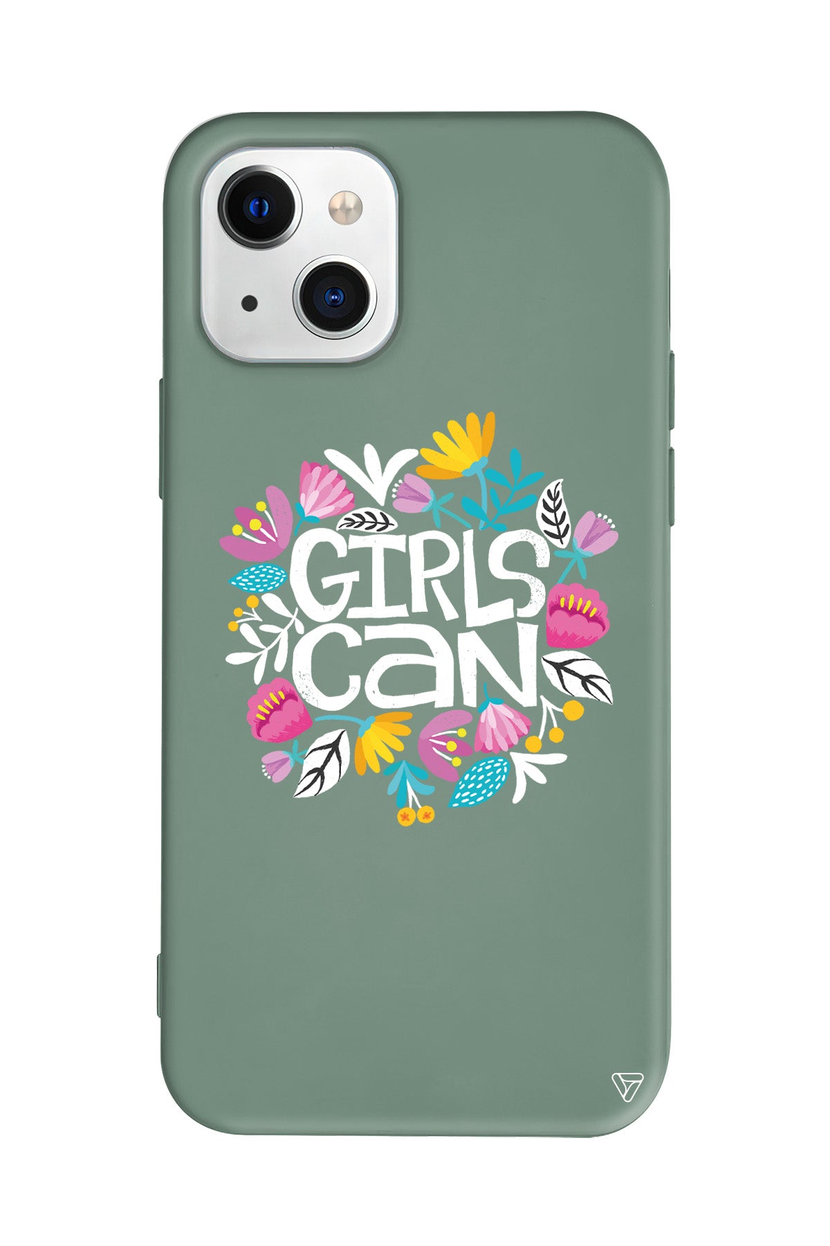 Girls Can Lansman Model İçi Kadife Silikon Telefon Kılıfı