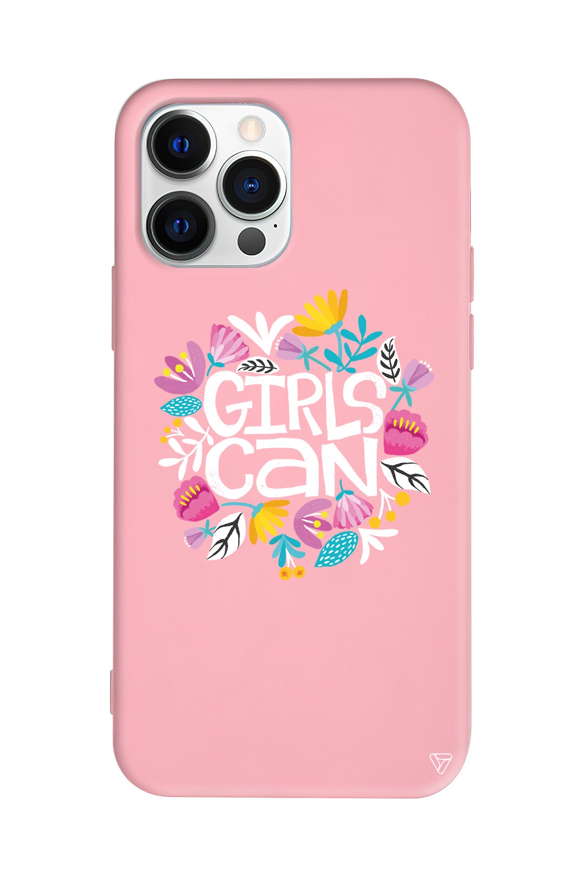 Girls Can Lansman Model İçi Kadife Silikon Telefon Kılıfı
