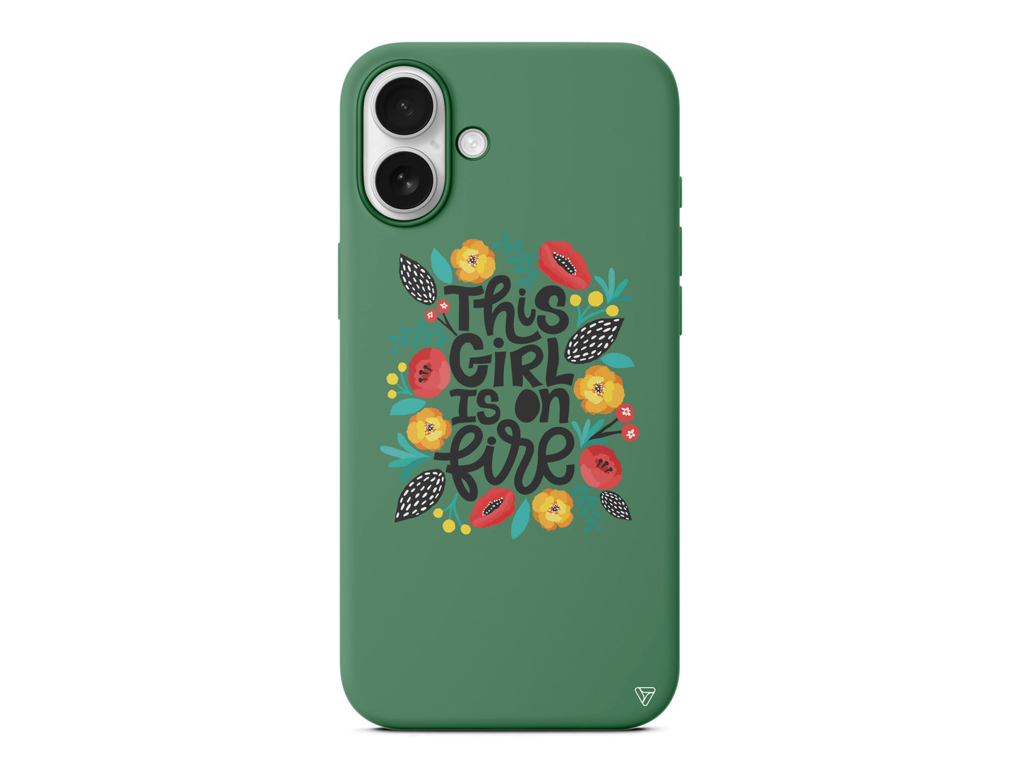 Girl is on Fire Lansman Model İçi Kadife Silikon Telefon Kılıfı – Plus Serisine Özel