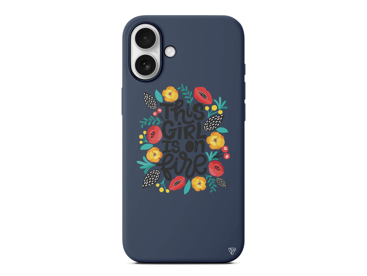 Girl is on Fire Lansman Model İçi Kadife Silikon Telefon Kılıfı – Plus Serisine Özel