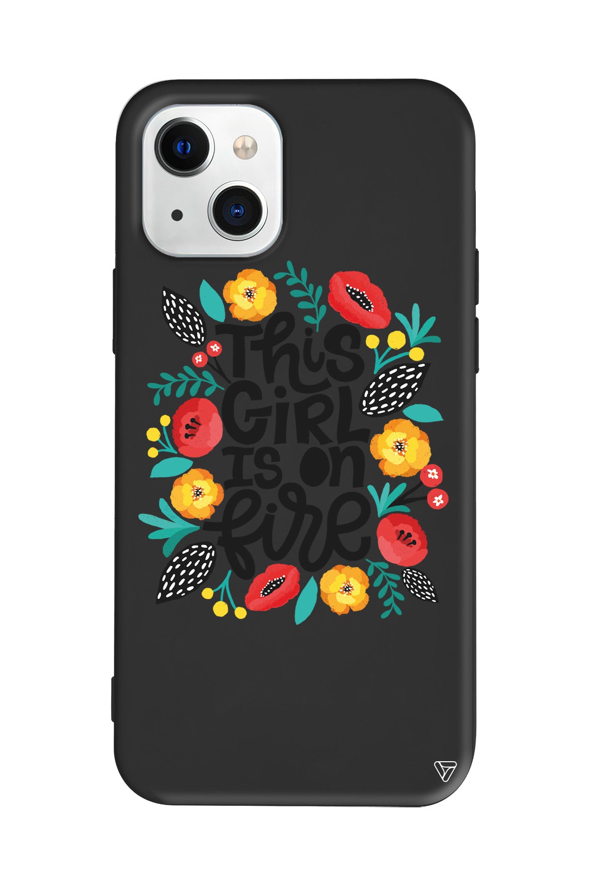 Girl is on Fire Lansman Model İçi Kadife Silikon Telefon Kılıfı – Plus Serisine Özel