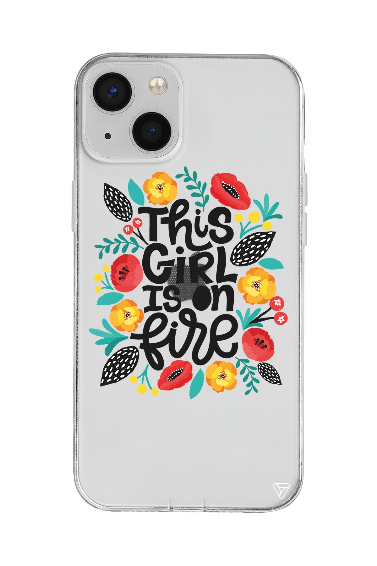 Girl is on Fire Lansman Model İçi Kadife Silikon Telefon Kılıfı – Plus Serisine Özel