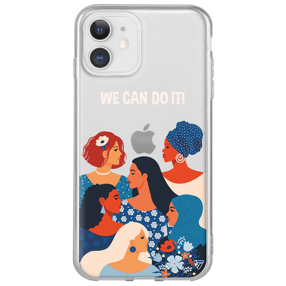 We Can Do It! 2 Lansman Model İçi Kadife Silikon Telefon Kılıfı