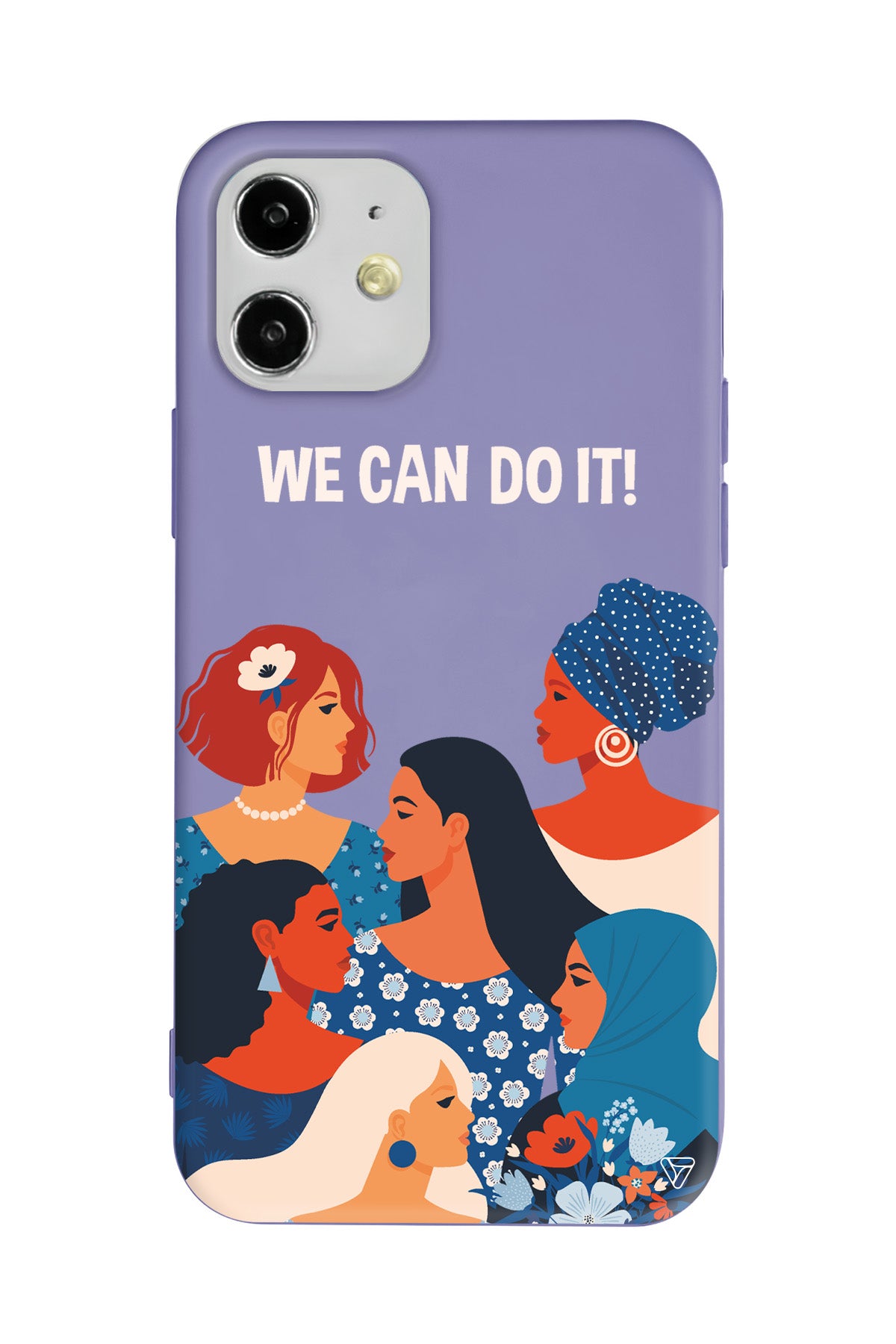 We Can Do It! 2 Lansman Model İçi Kadife Silikon Telefon Kılıfı