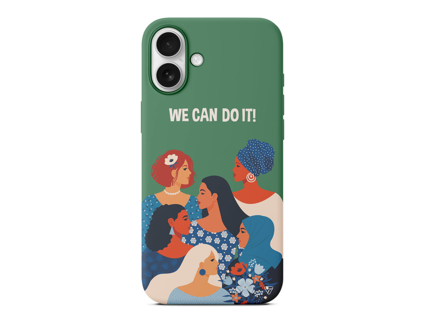 We Can Do It! 2 Lansman Model İçi Kadife Silikon Telefon Kılıfı