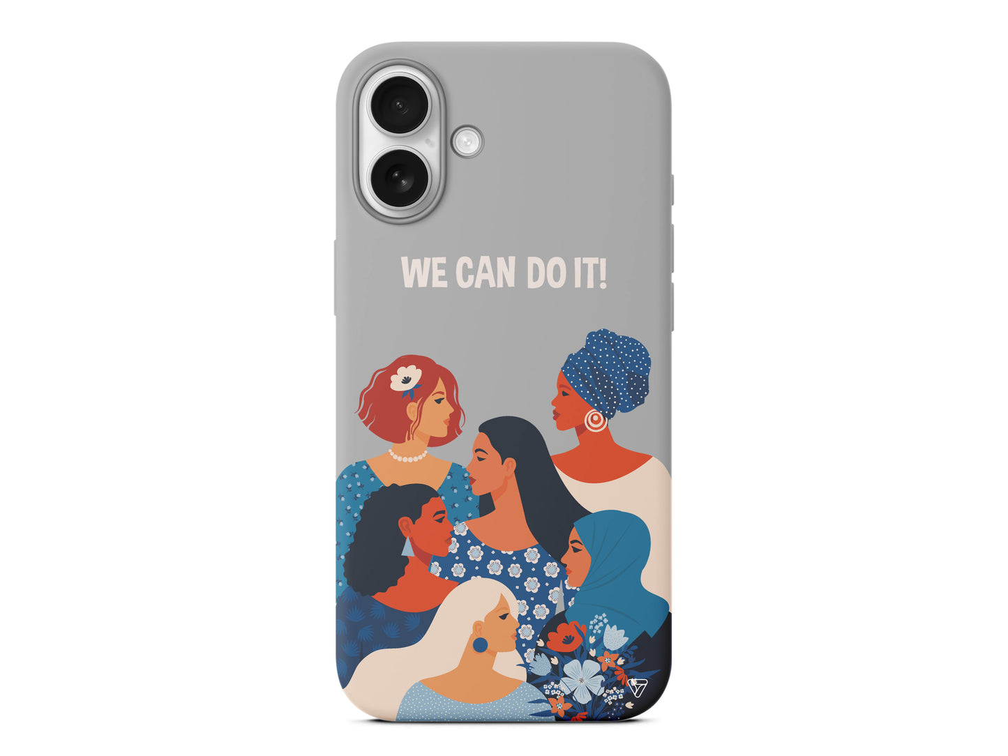 We Can Do It! 2 Lansman Model İçi Kadife Silikon Telefon Kılıfı – Plus Serisine Özel