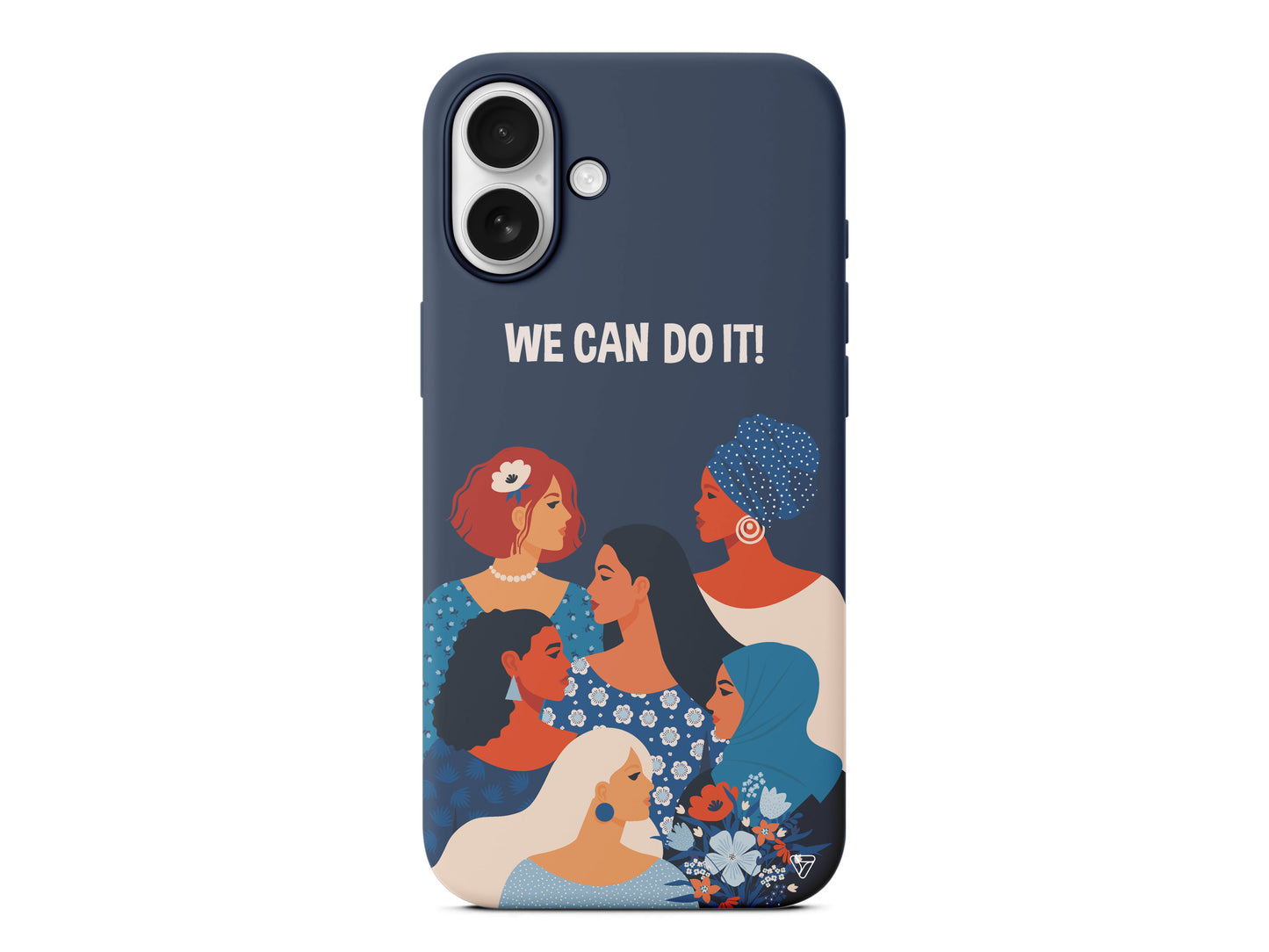 We Can Do It! 2 Lansman Model İçi Kadife Silikon Telefon Kılıfı