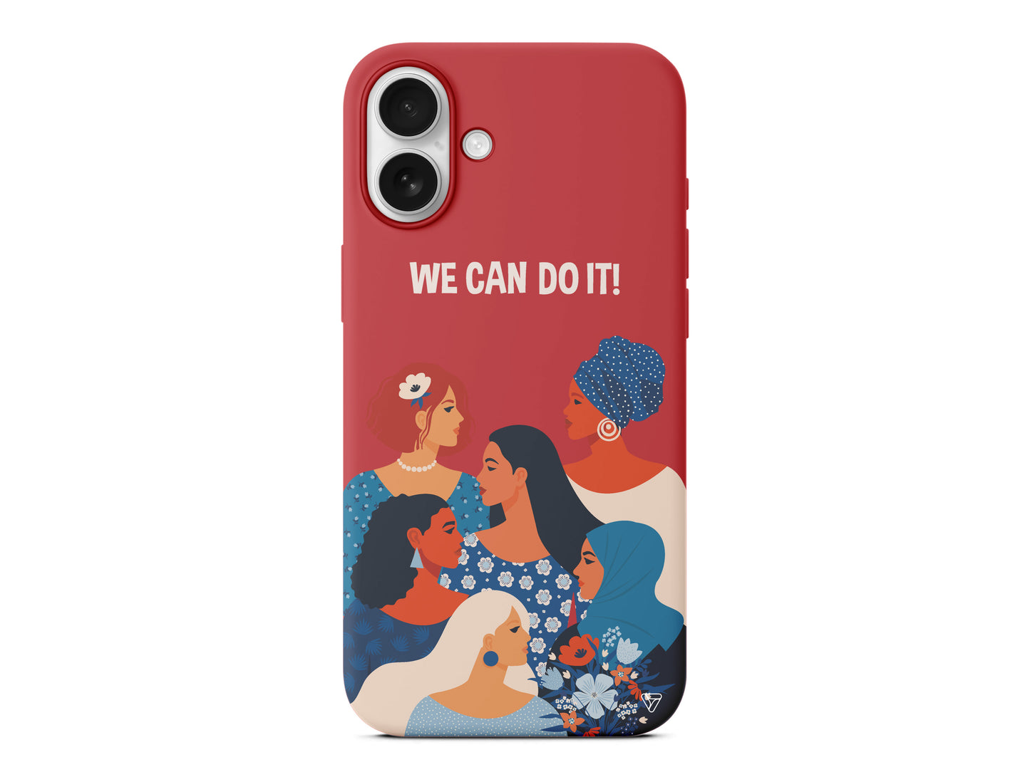We Can Do It! 2 Lansman Model İçi Kadife Silikon Telefon Kılıfı – Plus Serisine Özel