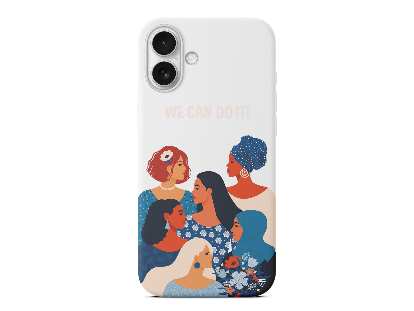 We Can Do It! 2 Lansman Model İçi Kadife Silikon Telefon Kılıfı