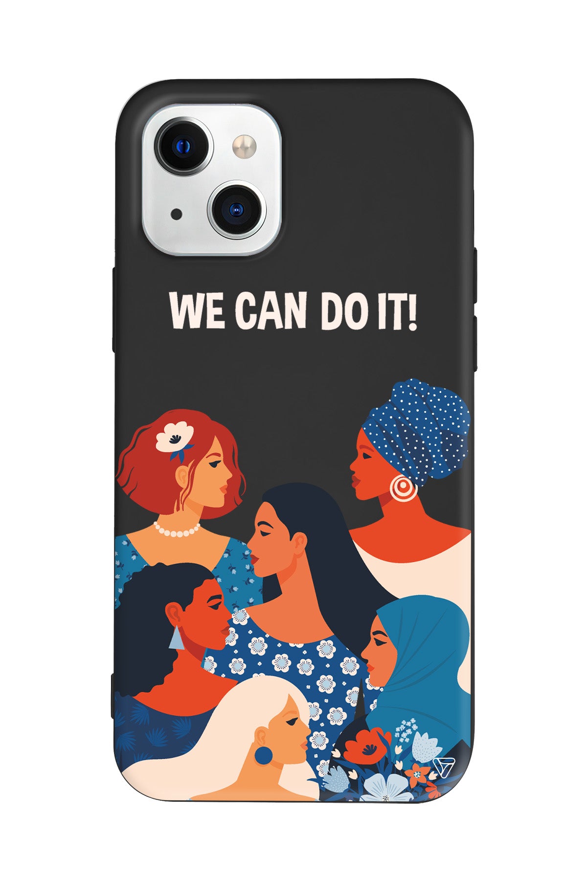 We Can Do It! 2 Lansman Model İçi Kadife Silikon Telefon Kılıfı