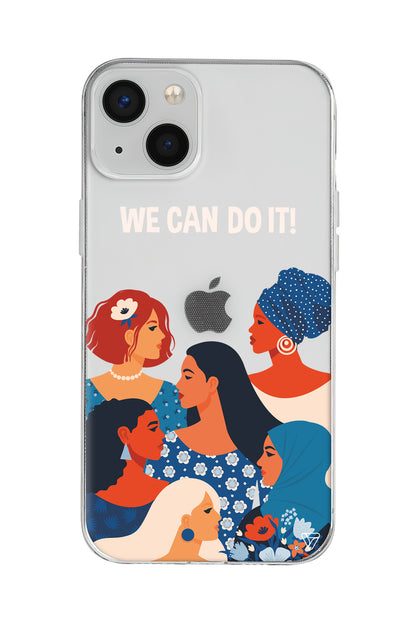 We Can Do It! 2 Lansman Model İçi Kadife Silikon Telefon Kılıfı – Plus Serisine Özel