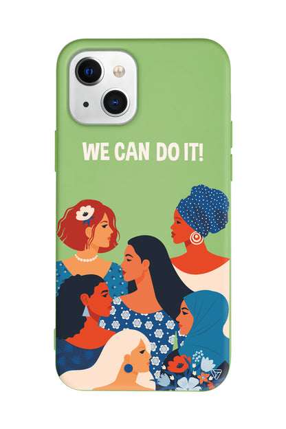 We Can Do It! 2 Lansman Model İçi Kadife Silikon Telefon Kılıfı – Plus Serisine Özel