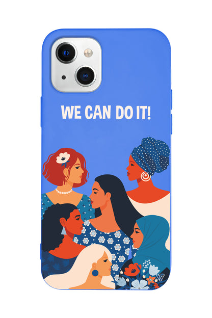 We Can Do It! 2 Lansman Model İçi Kadife Silikon Telefon Kılıfı – Plus Serisine Özel
