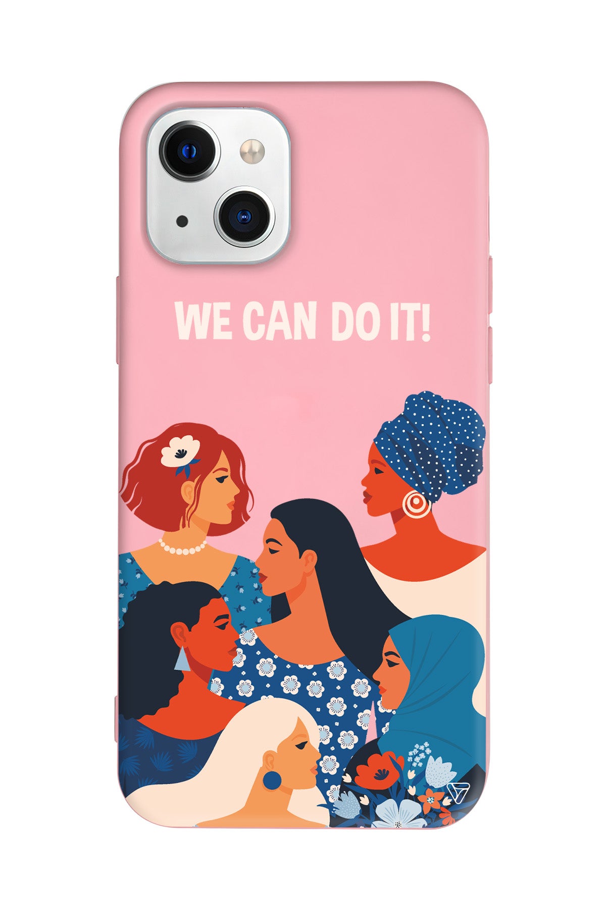 We Can Do It! 2 Lansman Model İçi Kadife Silikon Telefon Kılıfı
