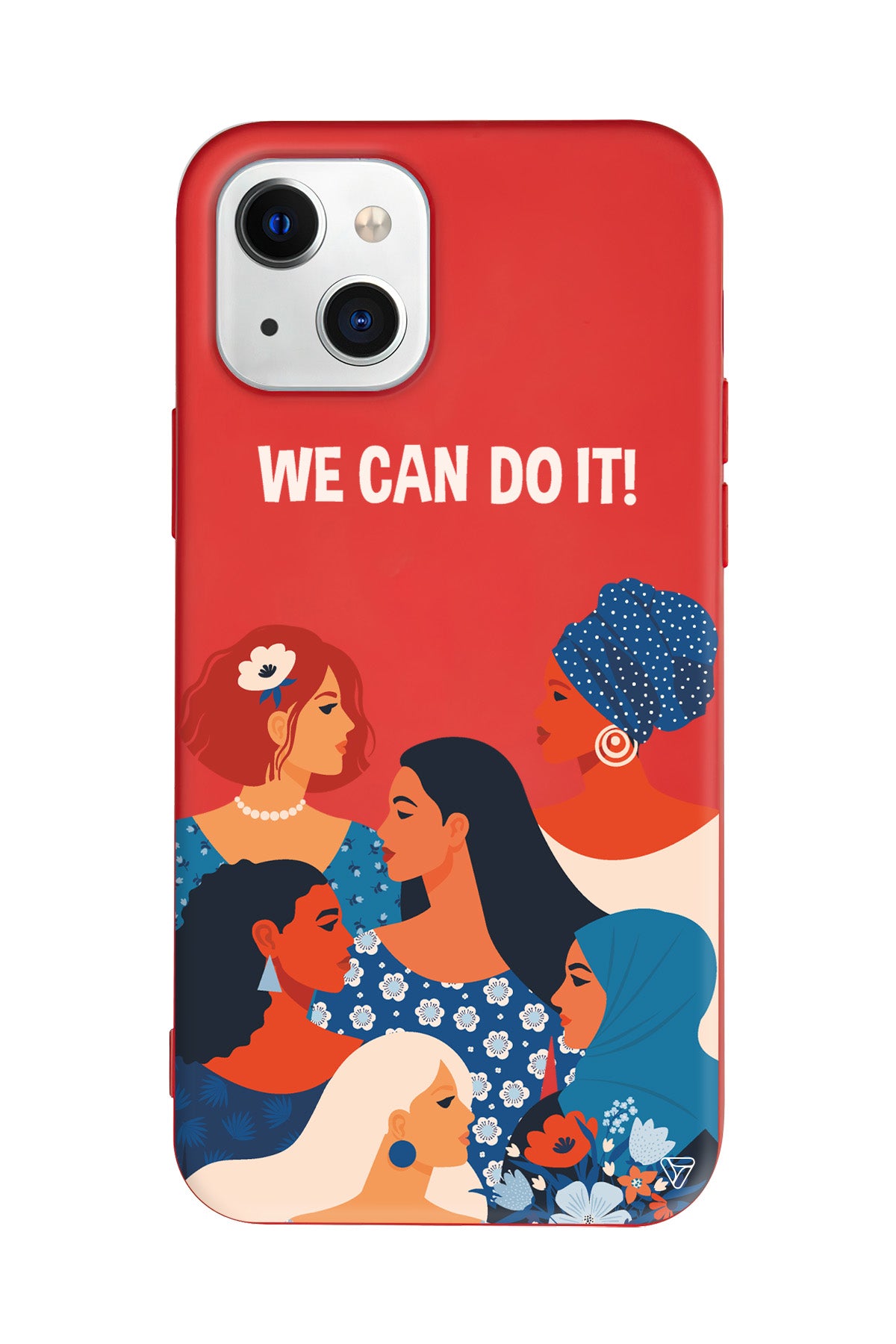 We Can Do It! 2 Lansman Model İçi Kadife Silikon Telefon Kılıfı – Plus Serisine Özel