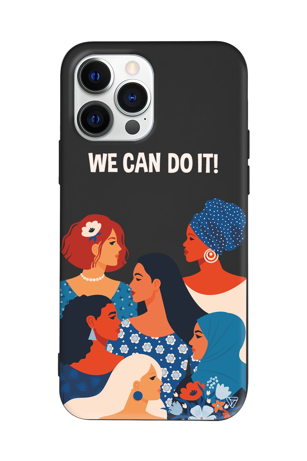 We Can Do It! 2 Lansman Model İçi Kadife Silikon Telefon Kılıfı