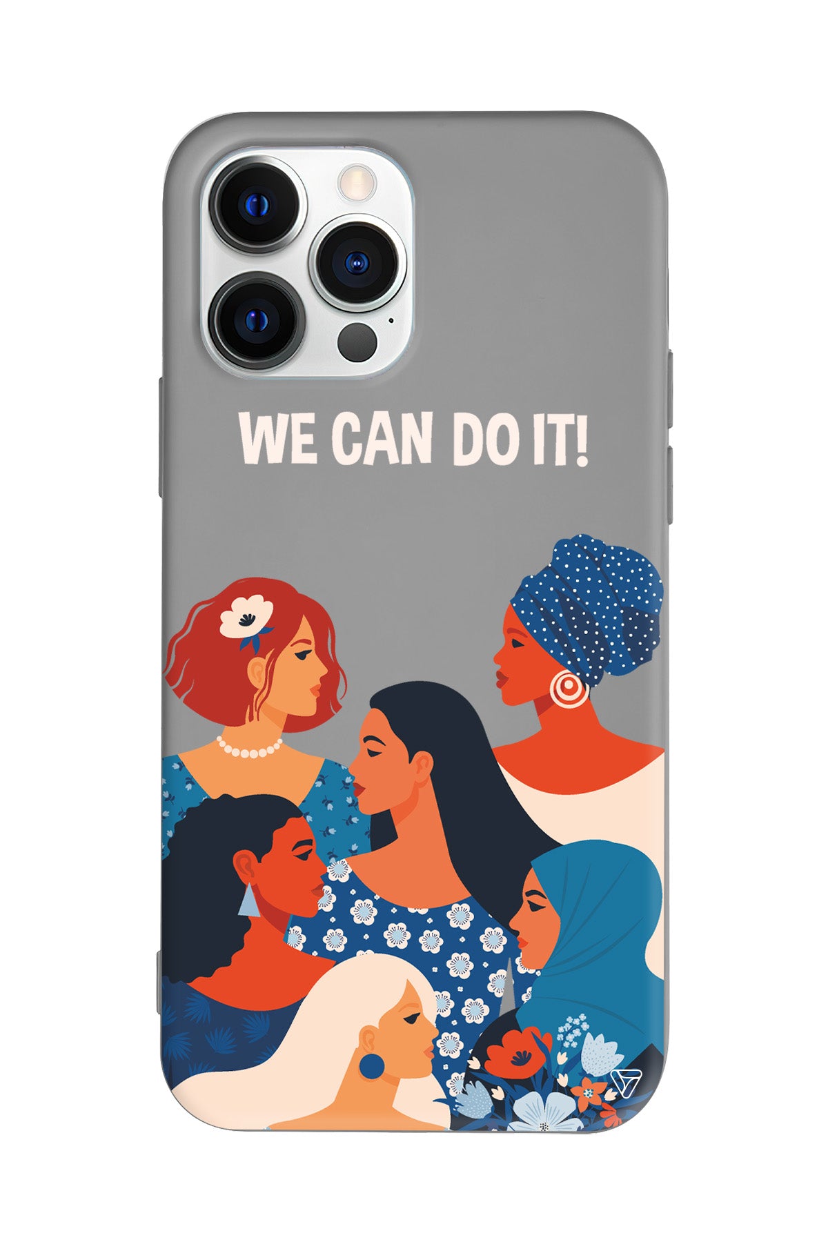 We Can Do It! 2 Lansman Model İçi Kadife Silikon Telefon Kılıfı