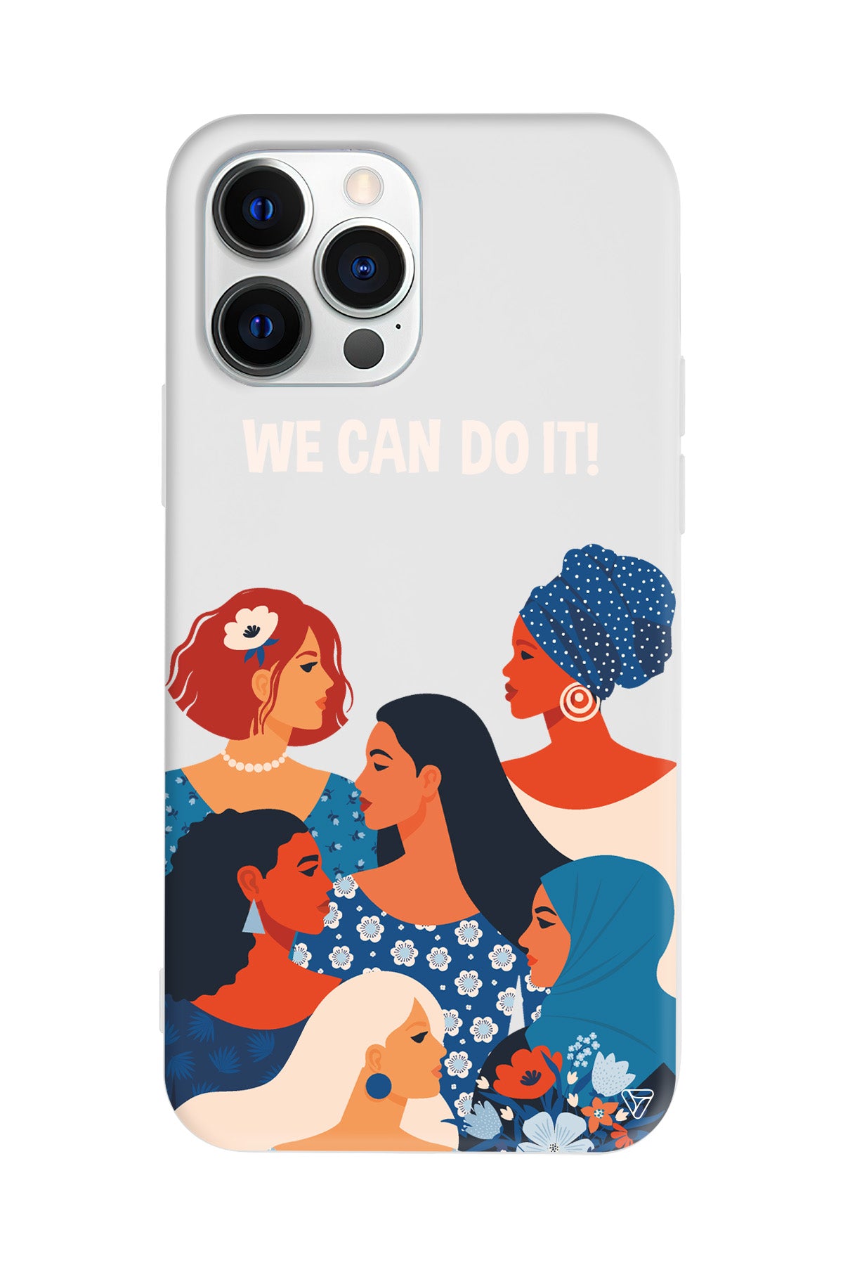 We Can Do It! 2 Lansman Model İçi Kadife Silikon Telefon Kılıfı