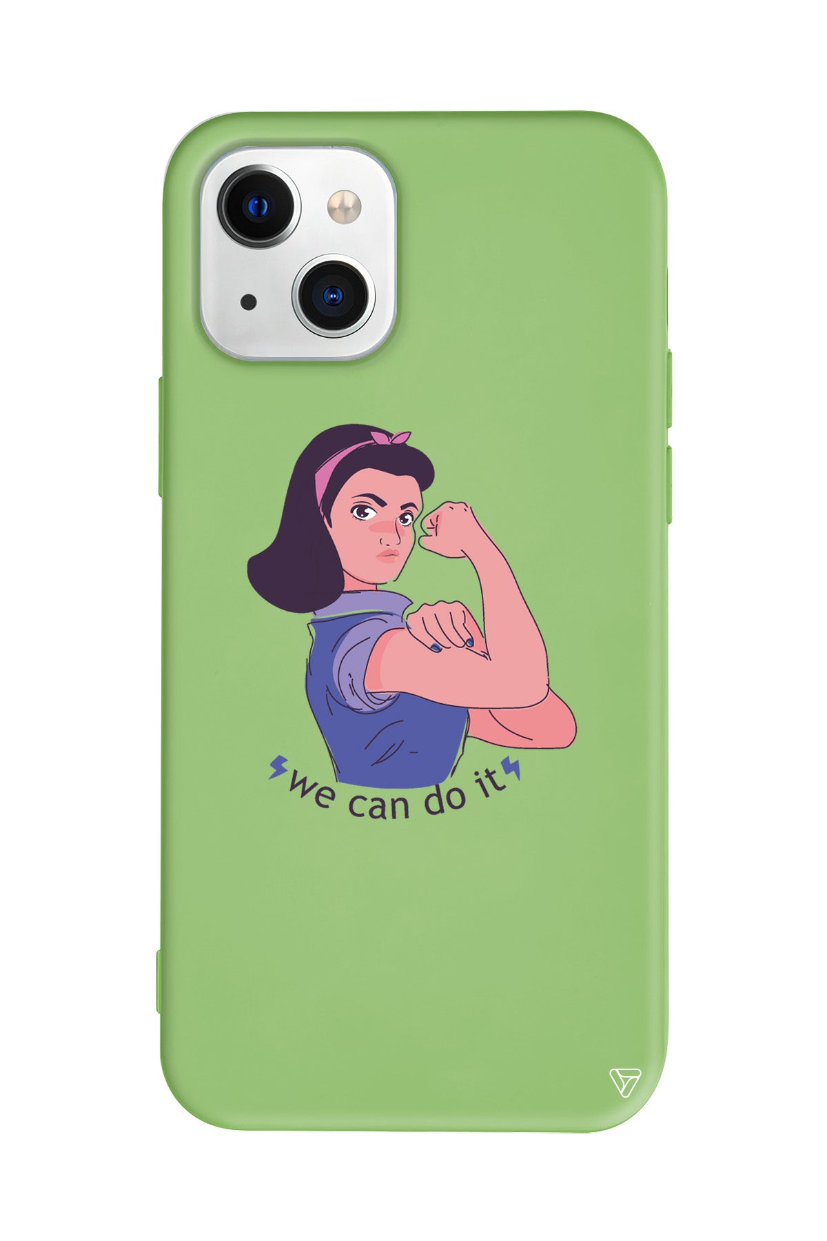 We Can Do It! 3 Lansman Model İçi Kadife Silikon Telefon Kılıfı – Plus Serisine Özel