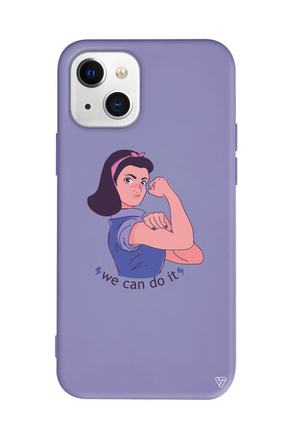 We Can Do It! 3 Lansman Model İçi Kadife Silikon Telefon Kılıfı – Plus Serisine Özel