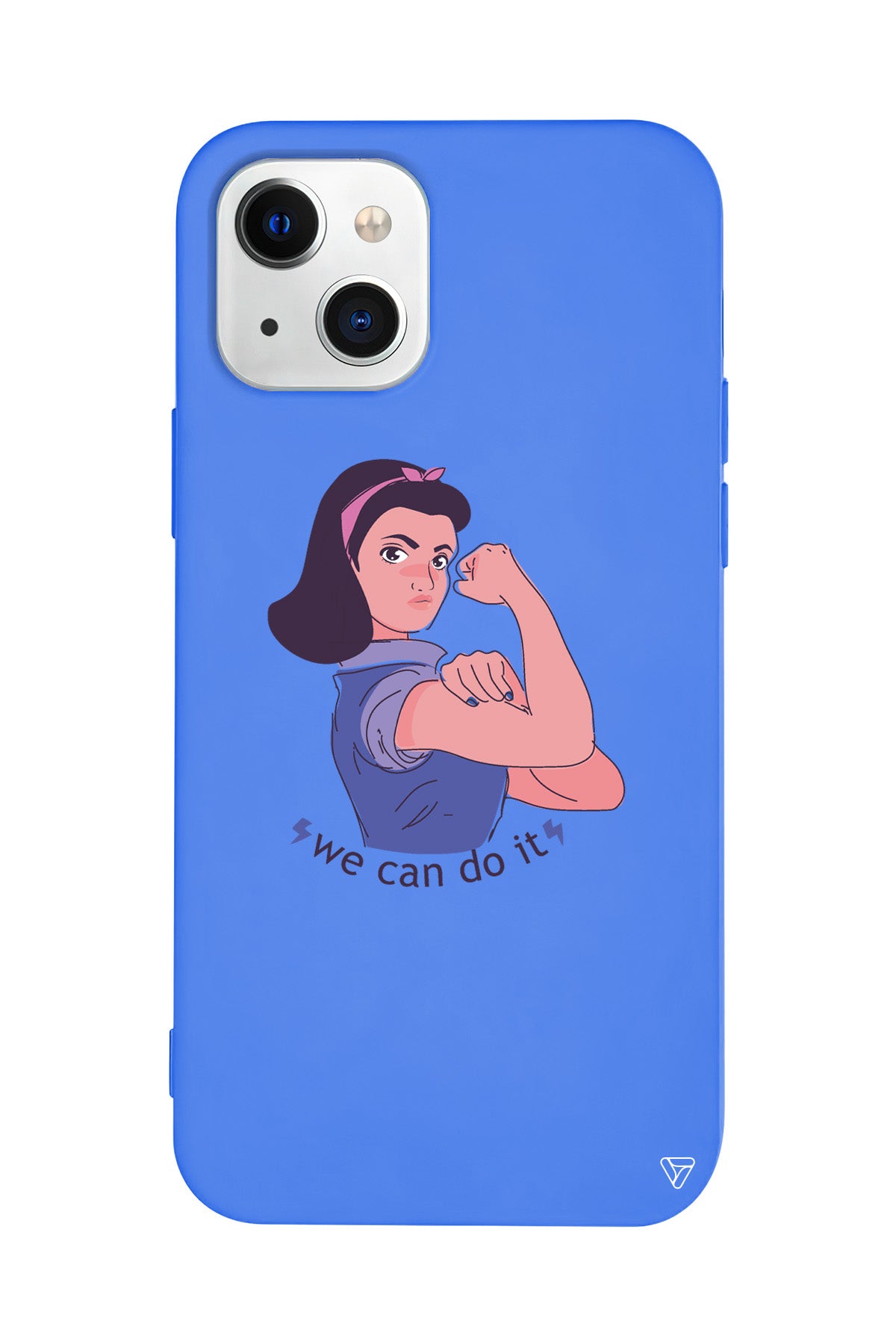 We Can Do It! 3 Lansman Model İçi Kadife Silikon Telefon Kılıfı – Plus Serisine Özel