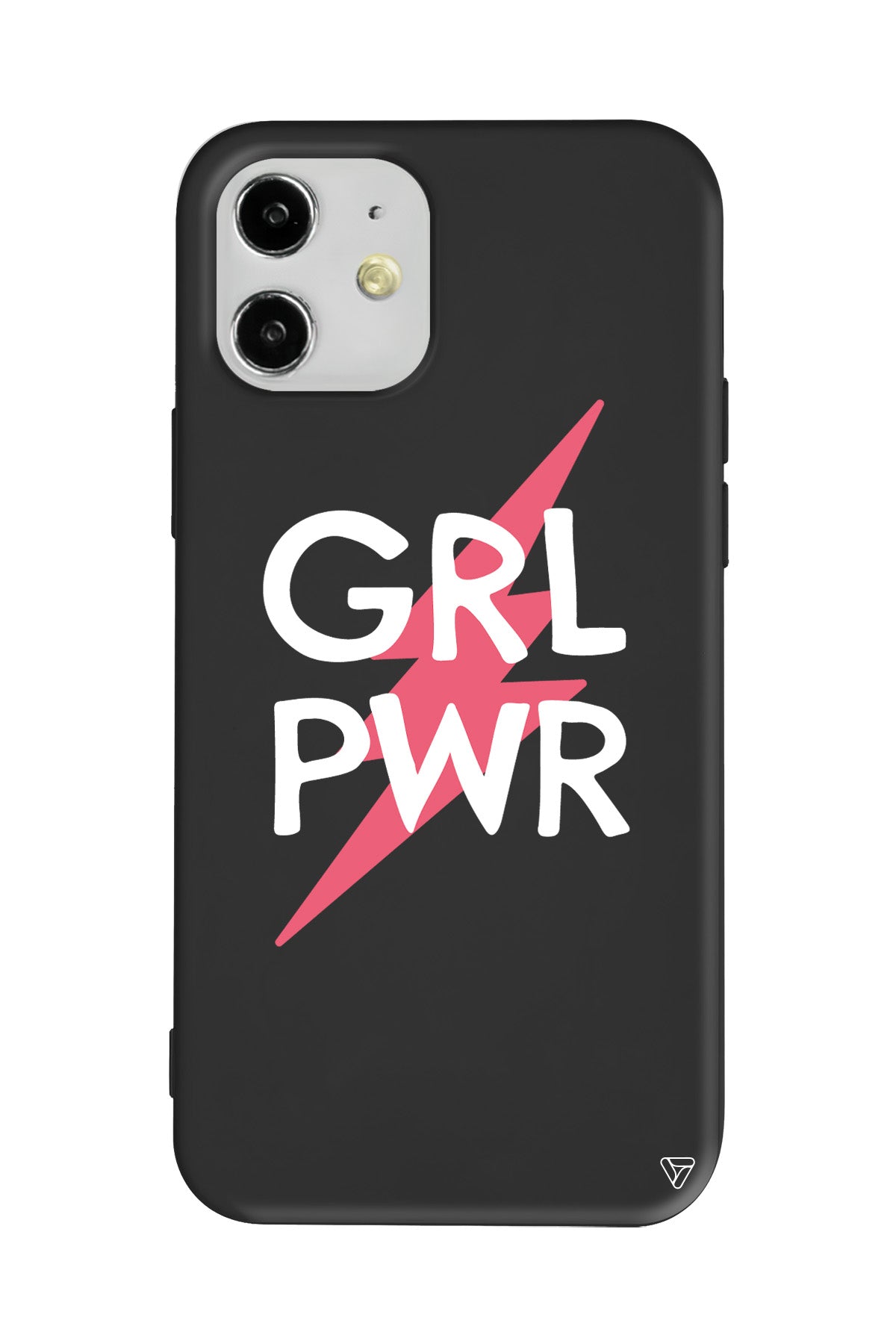 Flash and Grl Pwr Lansman Model İçi Kadife Silikon Telefon Kılıfı