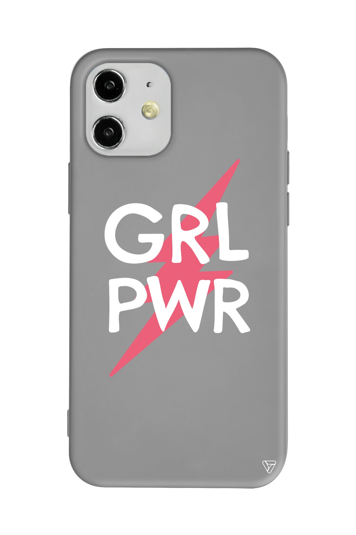 Flash and Grl Pwr Lansman Model İçi Kadife Silikon Telefon Kılıfı