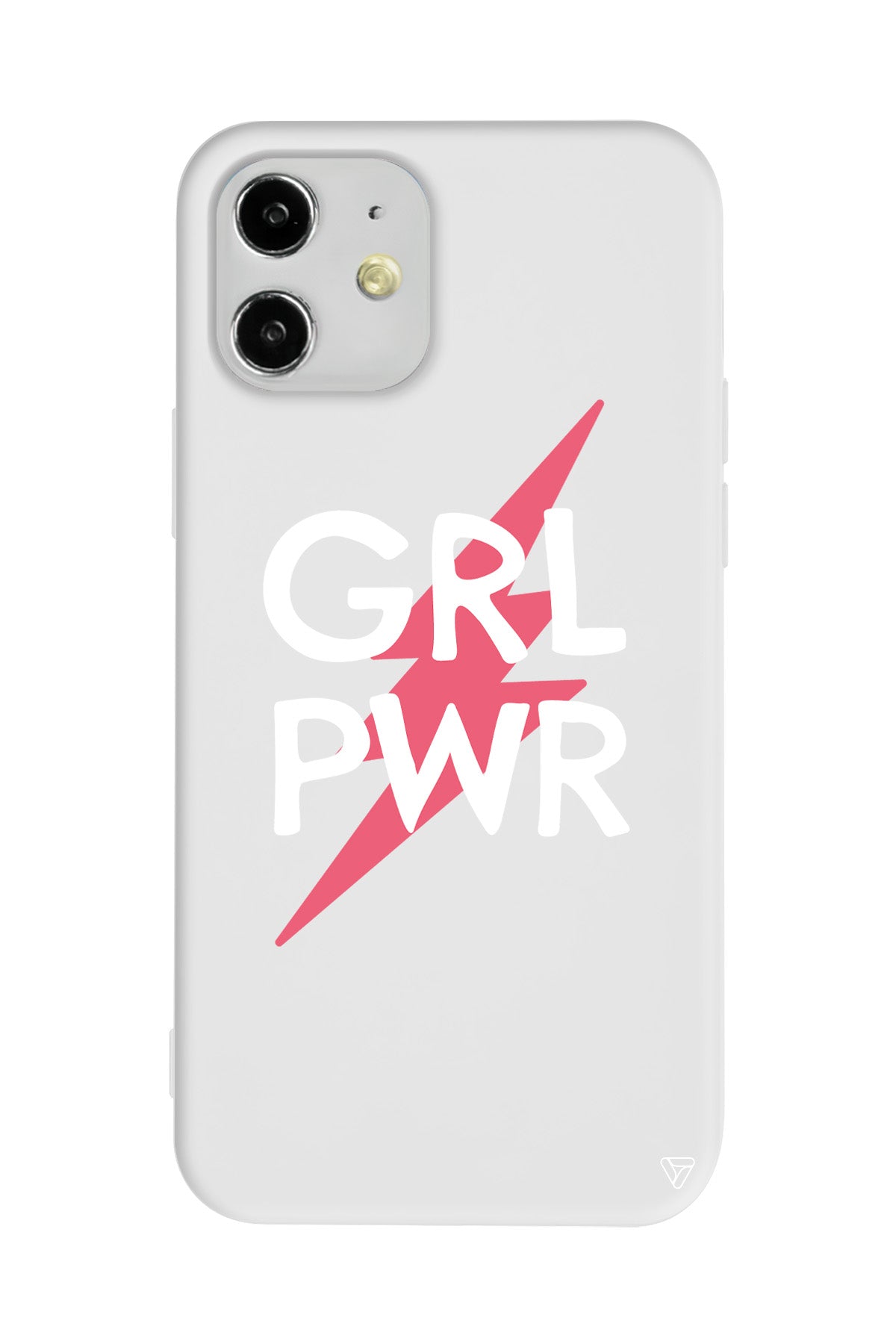 Flash and Grl Pwr Lansman Model İçi Kadife Silikon Telefon Kılıfı
