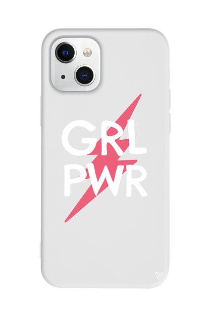 Flash and Grl Pwr Lansman Model İçi Kadife Silikon Telefon Kılıfı