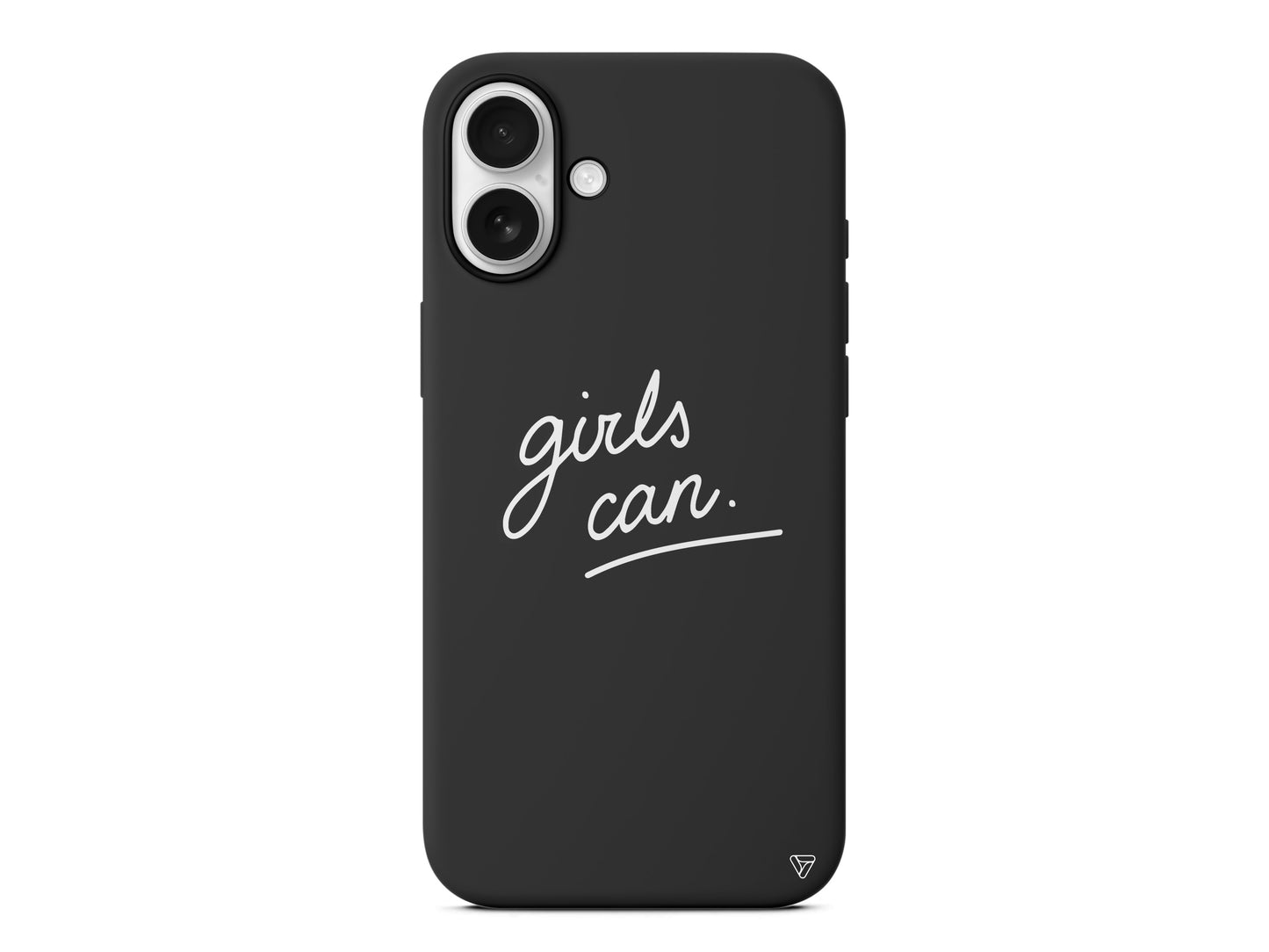 Girls Can! Lansman Model İçi Kadife Silikon Telefon Kılıfı – Plus Serisine Özel