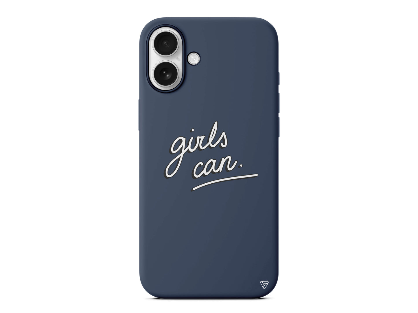 Girls Can! Lansman Model İçi Kadife Silikon Telefon Kılıfı – Plus Serisine Özel