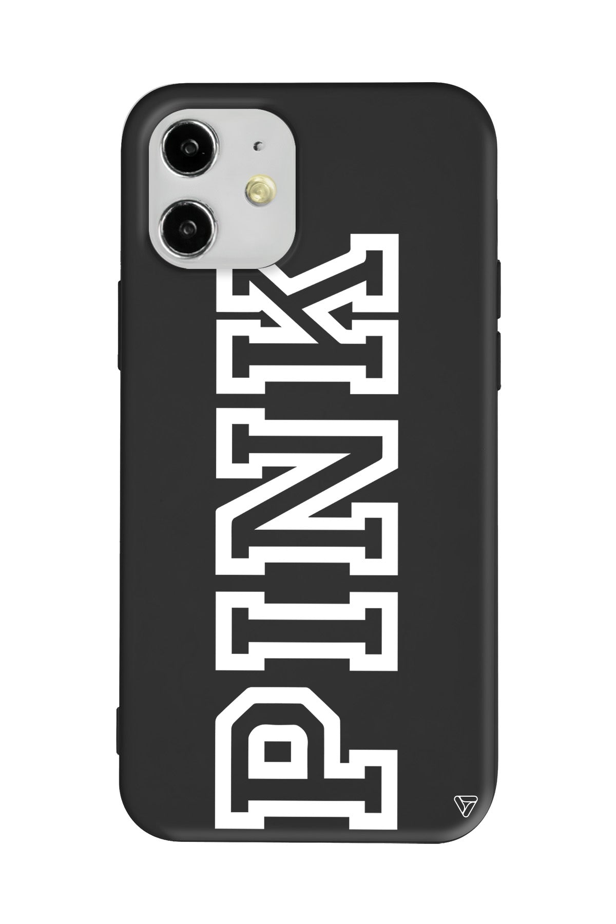 Pink Dikey Lansman Model İçi Kadife Silikon Telefon Kılıfı