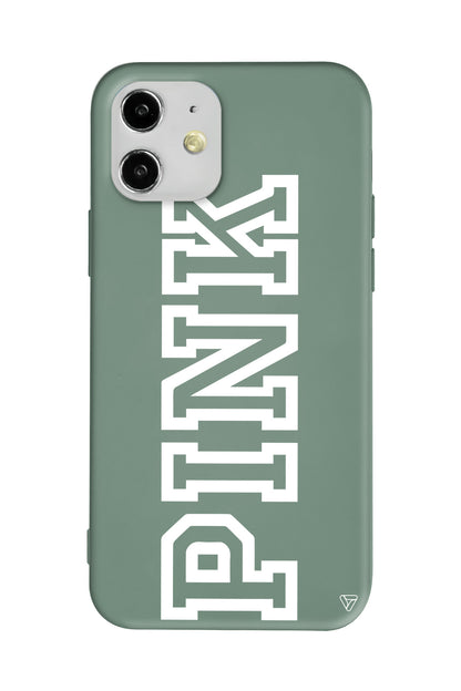 Pink Dikey Lansman Model İçi Kadife Silikon Telefon Kılıfı