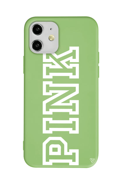 Pink Dikey Lansman Model İçi Kadife Silikon Telefon Kılıfı