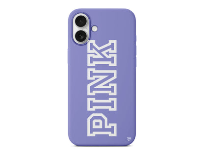 Pink Dikey Lansman Model İçi Kadife Silikon Telefon Kılıfı – Plus Serisine Özel